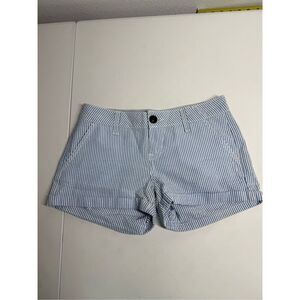 SO Women’s Navy White Stripe Cotton Shorts Size 3